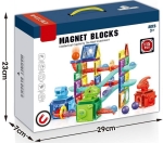 Магнитен Конструктор с Пързалка и Топче 115 Части 29×23×7 см